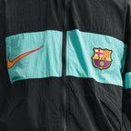 NIKE BARCELONA 2026/2027 THIRD REPEL I96 TRACK JACKET - BLACK/GREEN FROST/UNIVERSITY GOLD