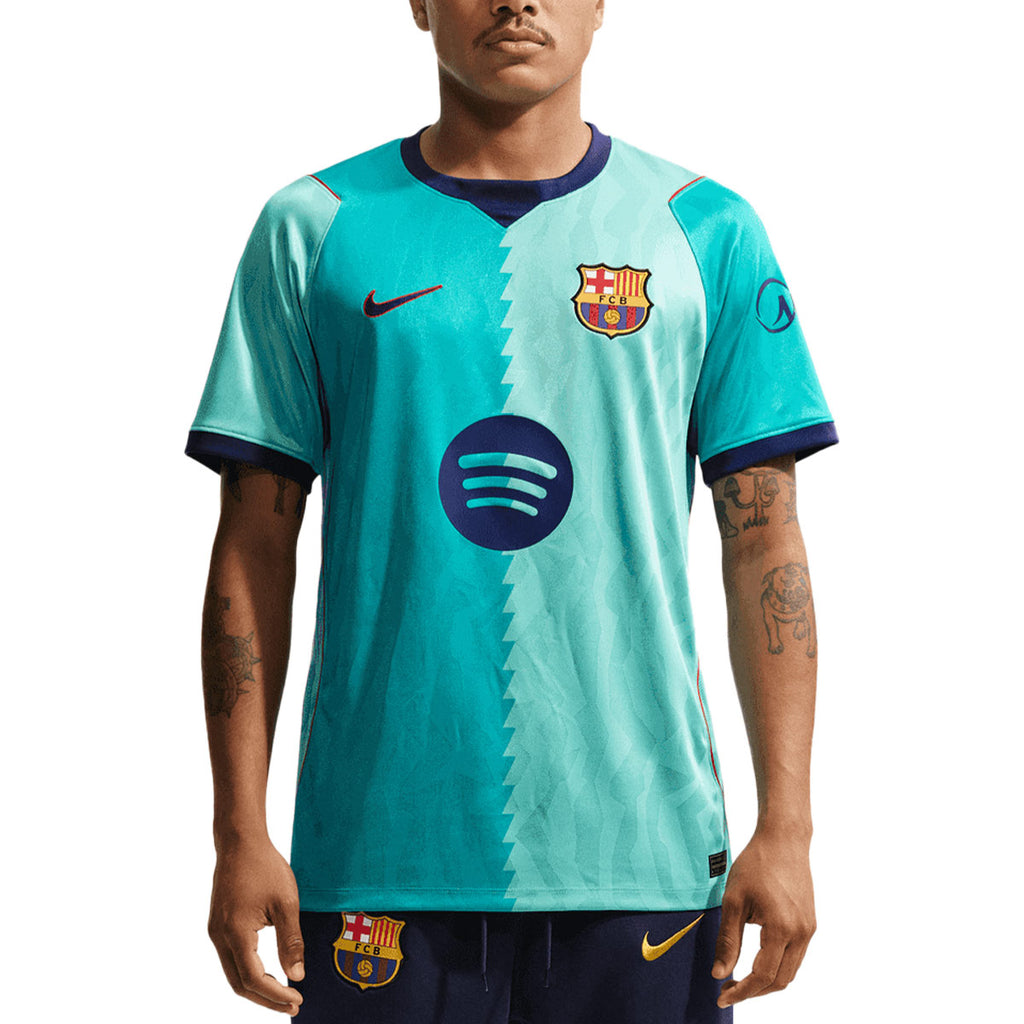 NIKE BARCELONA 2026/2027 THIRD REPLICA JERSEY - GREEN FROST/GREEN FROST/LOYAL BLUE