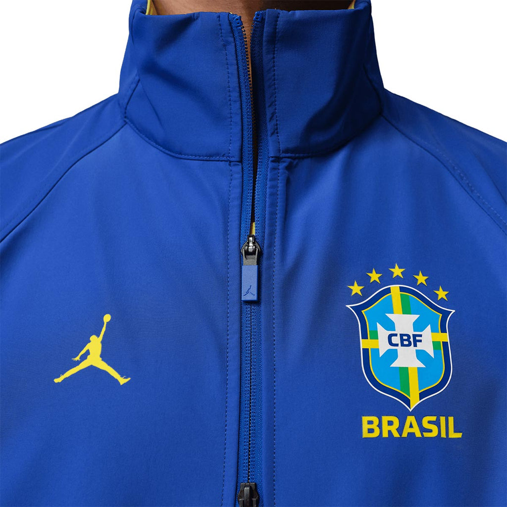 NIKE BRAZIL JORDAN P6 ANTHEM JACKET - OLD ROYAL/YELLOW PULSE/WHITE