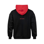 NIKE BRAZIL JORDAN P6 BROOKLYN FLEECE PO HOODIE - BLACK/UNIVERSITY RED