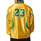 NIKE BRAZIL JORDAN P6 GOALIE LONG SLEEVE TOP - VARSITY MAIZE/LUCKY GREEN