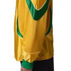 NIKE BRAZIL JORDAN P6 GOALIE LONG SLEEVE TOP - VARSITY MAIZE/LUCKY GREEN