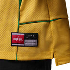 NIKE BRAZIL JORDAN P6 GOALIE LONG SLEEVE TOP - VARSITY MAIZE/LUCKY GREEN