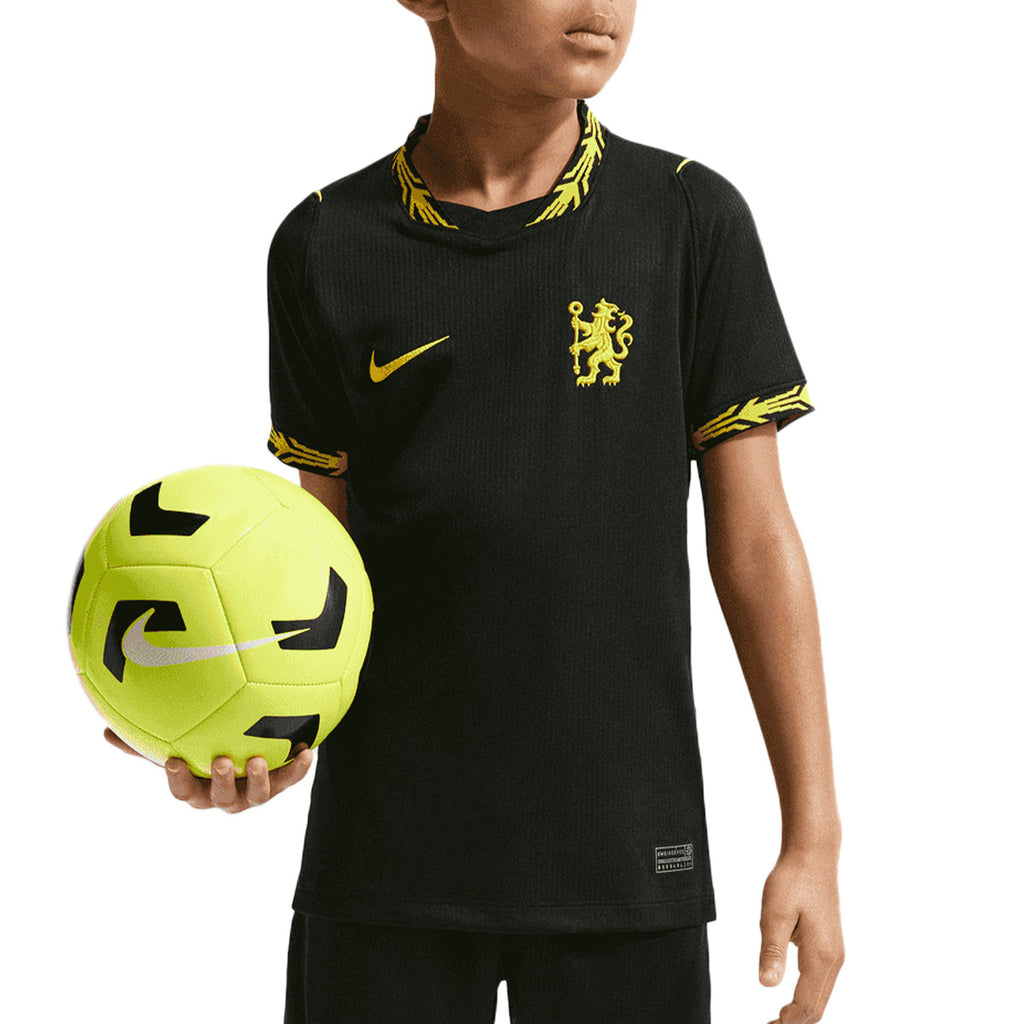 NIKE CHELSEA 2026/2027 AWAY KIDS JERSEY - BLACK/MIDWEST GOLD/MIDWEST GOLD