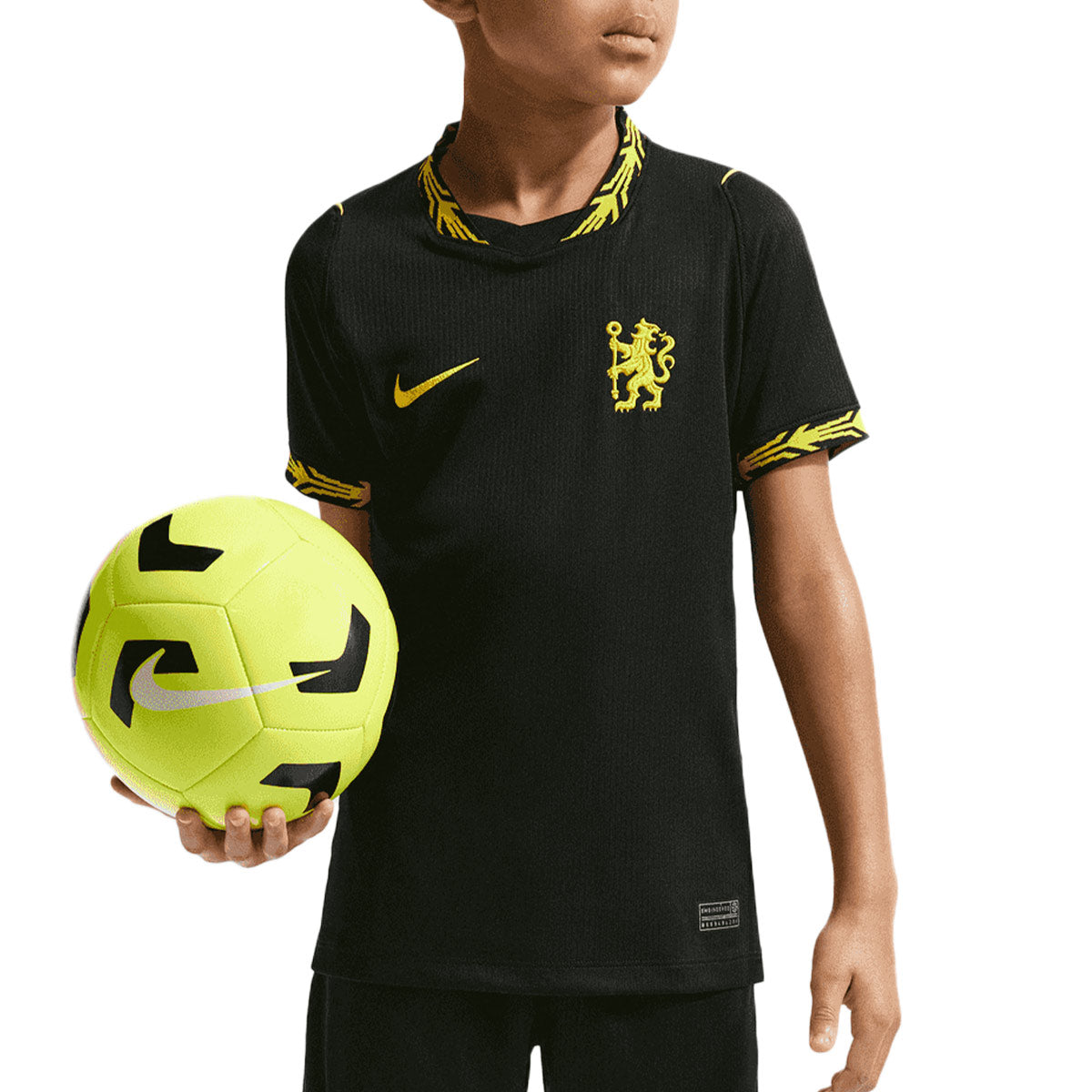 NIKE CHELSEA 2026/2027 AWAY KIDS JERSEY - BLACK/MIDWEST GOLD/MIDWEST GOLD