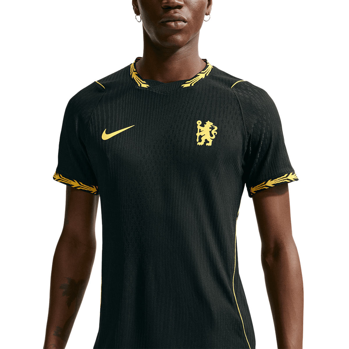 NIKE CHELSEA 2026/2027 AWAY PLAYER JERSEY - BLACK/MIDWEST GOLD/MIDWEST GOLD