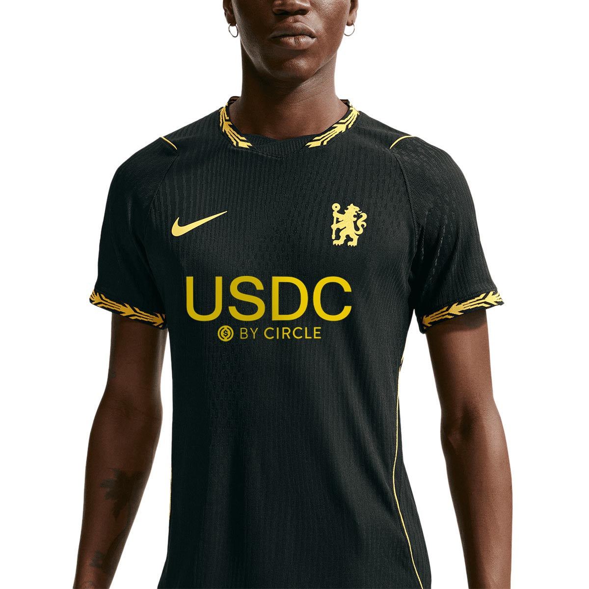 NIKE CHELSEA 2026/2027 AWAY PLAYER JERSEY - BLACK/MIDWEST GOLD/MIDWEST GOLD