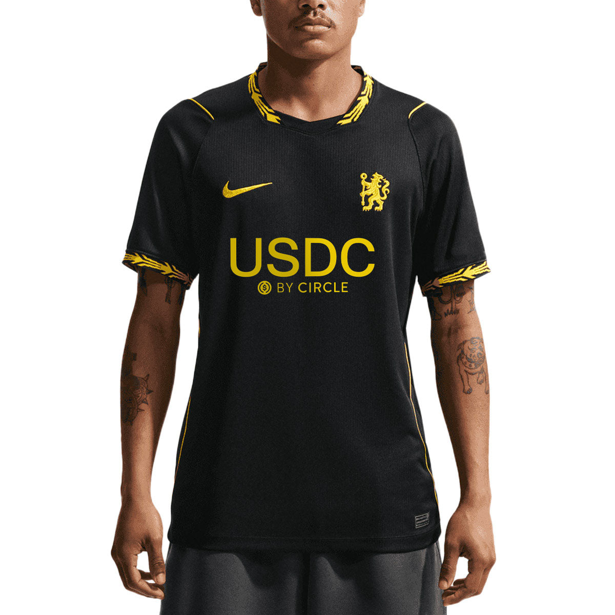 NIKE CHELSEA 2026/2027 AWAY REPLICA JERSEY - BLACK/MIDWEST GOLD/MIDWEST GOLD