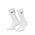 NIKE EVERYDAY ELEVATED CREW SOCKS 3 PAIRS - WHITE/BLACK