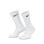 NIKE EVERYDAY ELEVATED CREW SOCKS 3 PAIRS - WHITE/BLACK