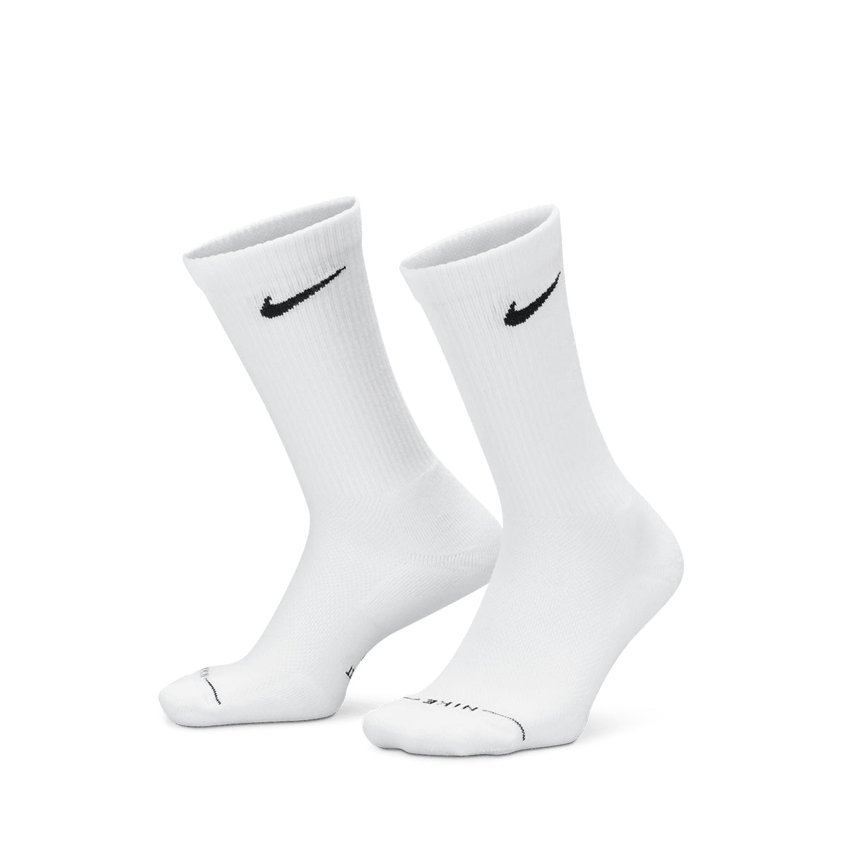 NIKE EVERYDAY ELEVATED CREW SOCKS 3 PAIRS - WHITE/BLACK