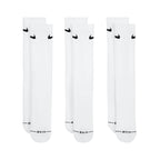 NIKE EVERYDAY ELEVATED CREW SOCKS 3 PAIRS - WHITE/BLACK