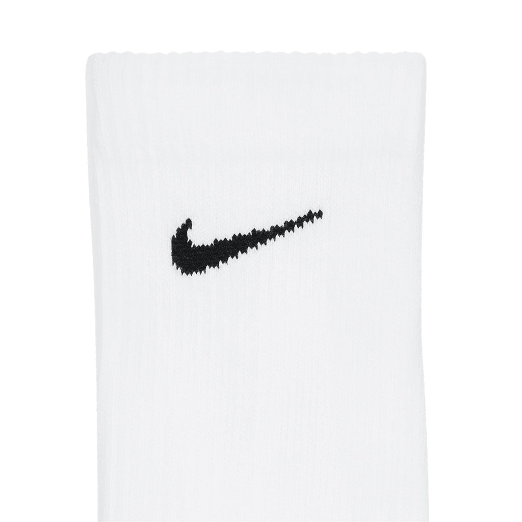 NIKE EVERYDAY ELEVATED CREW SOCKS 3 PAIRS - WHITE/BLACK