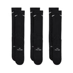 NIKE EVERYDAY ELEVATED CREW SOCKS 3 PAIRS - BLACK/WHITE