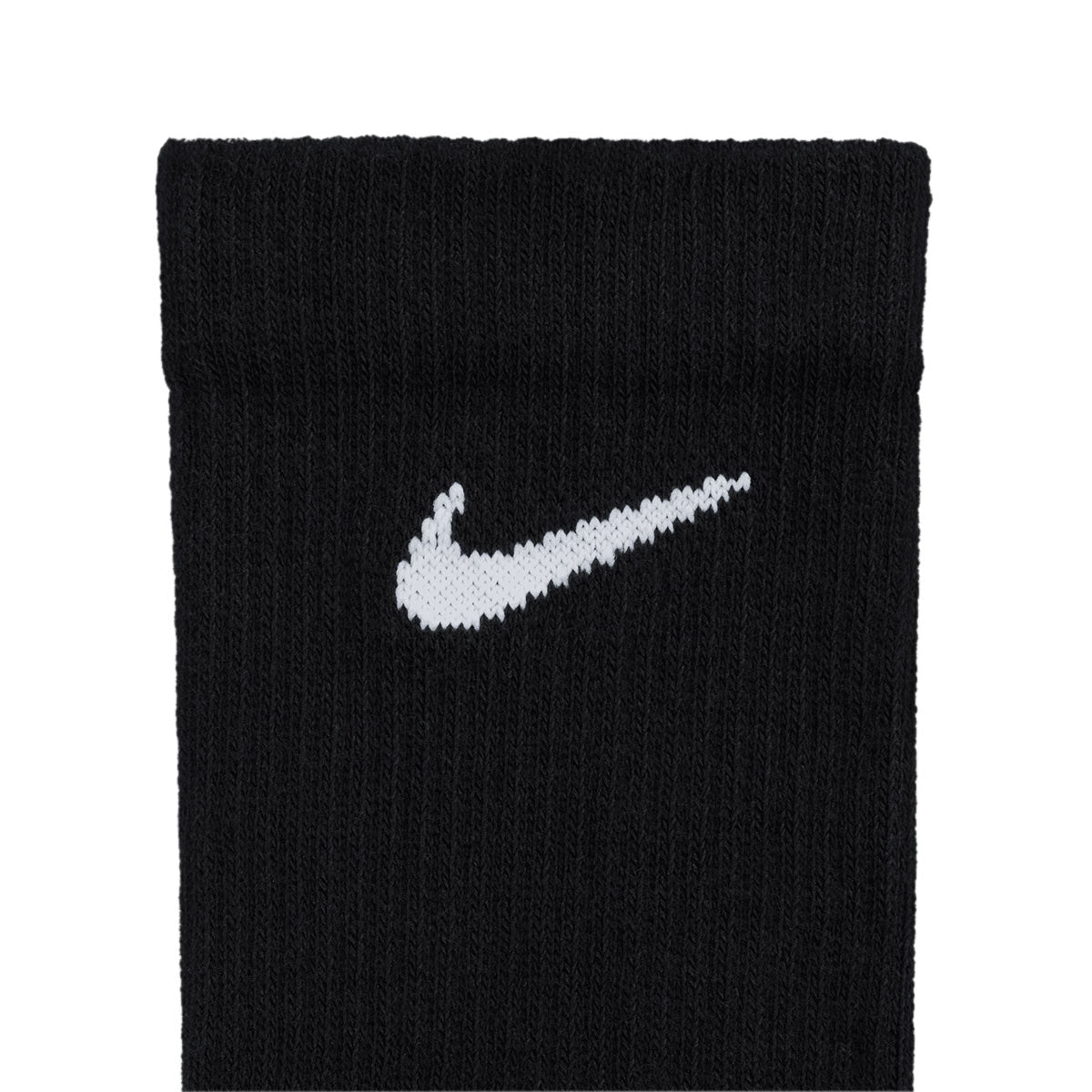NIKE EVERYDAY ELEVATED CREW SOCKS 3 PAIRS - BLACK/WHITE
