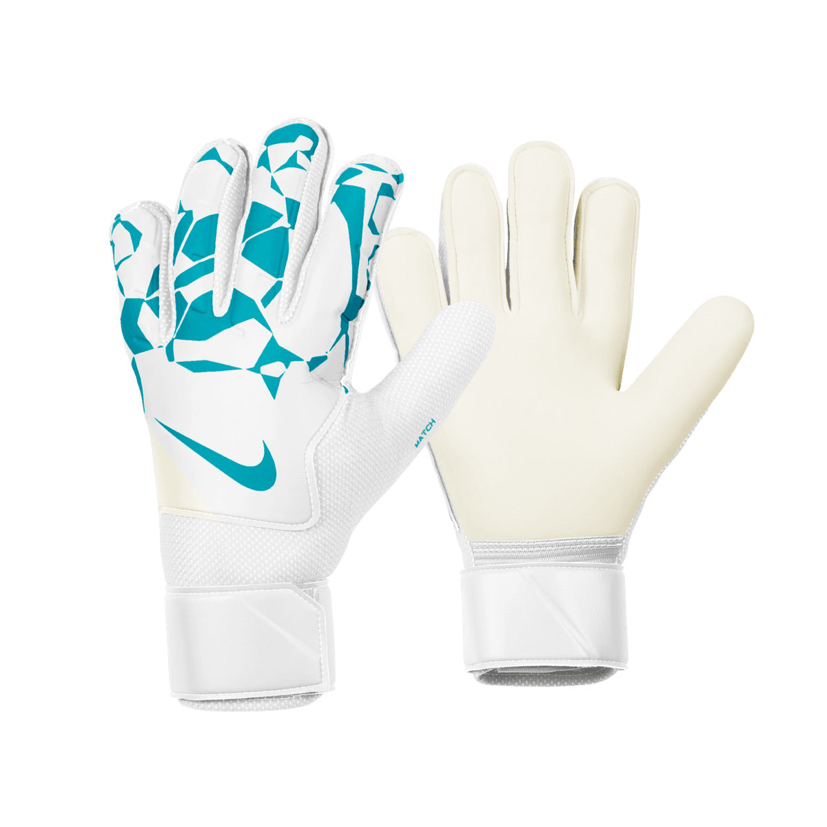 NIKE GOALKEEPER MATCH GLOVES - WHITE/DUSTY CACTUS/DUSTY CACTUS