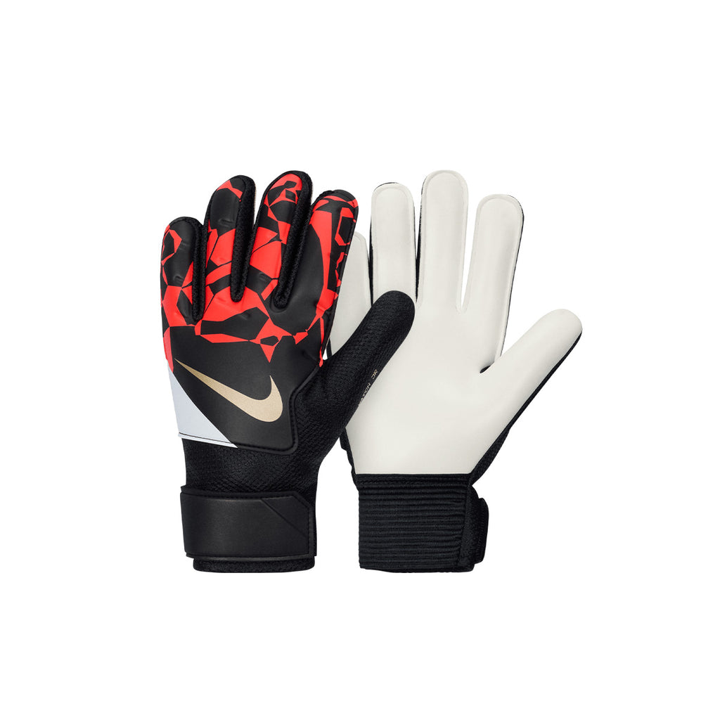 NIKE JR GOALKEEPER MATCH GLOVES - BLACK/BRIGHT CRIMSON/BLUR