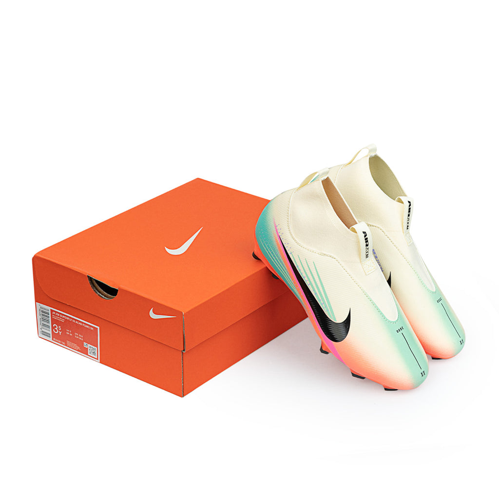 NIKE JR MERCURIAL SUPERFLY 10 ACADEMY SAM KERR FG/MG - PALE IVORY/BLACK
