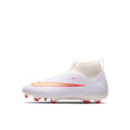 NIKE JR MERCURIAL SUPERFLY 11 ACADEMY FG/MG - WHITE/BLUR/BRIGHT CRIMSON