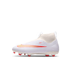 NIKE JR MERCURIAL SUPERFLY 11 ACADEMY FG/MG - WHITE/BLUR/BRIGHT CRIMSON