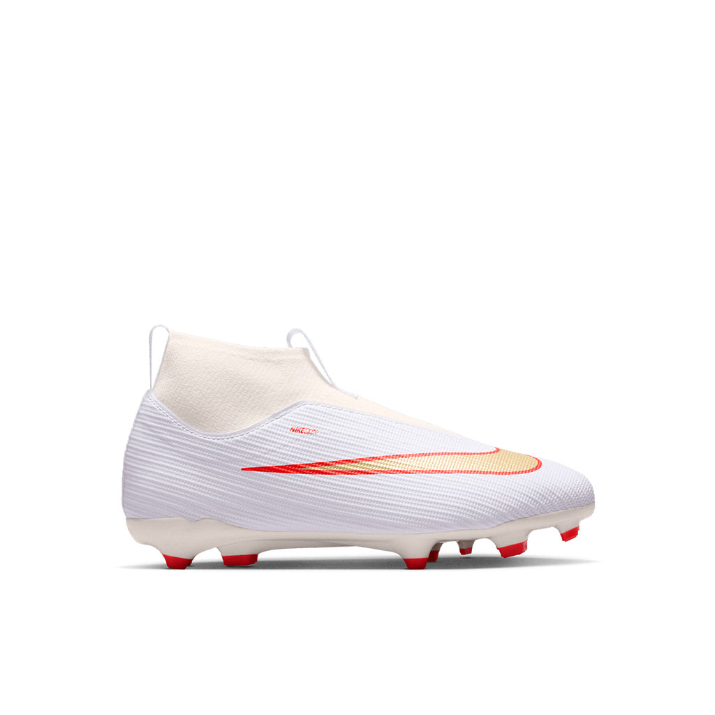 NIKE JR MERCURIAL SUPERFLY 11 ACADEMY FG/MG - WHITE/BLUR/BRIGHT CRIMSON