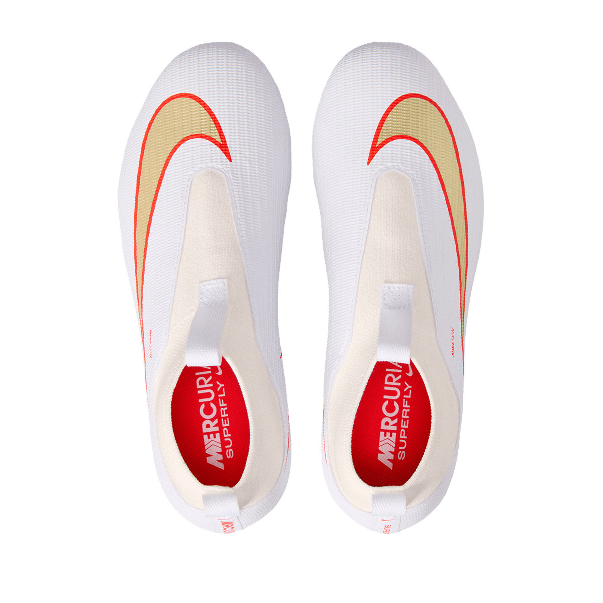 NIKE JR MERCURIAL SUPERFLY 11 ACADEMY FG/MG - WHITE/BLUR/BRIGHT CRIMSON