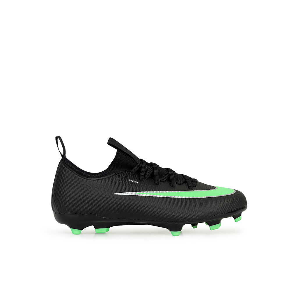 NIKE JR MERCURIAL VAPOR 17 ACADEMY FG/MG - BLACK/ILLUSION GREEN/BLACK