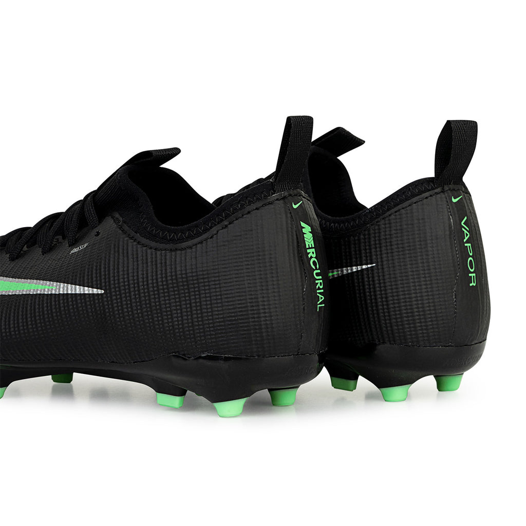 NIKE JR MERCURIAL VAPOR 17 ACADEMY FG/MG - BLACK/ILLUSION GREEN/BLACK