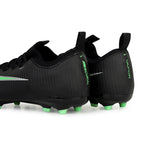 NIKE JR MERCURIAL VAPOR 17 ACADEMY FG/MG - BLACK/ILLUSION GREEN/BLACK