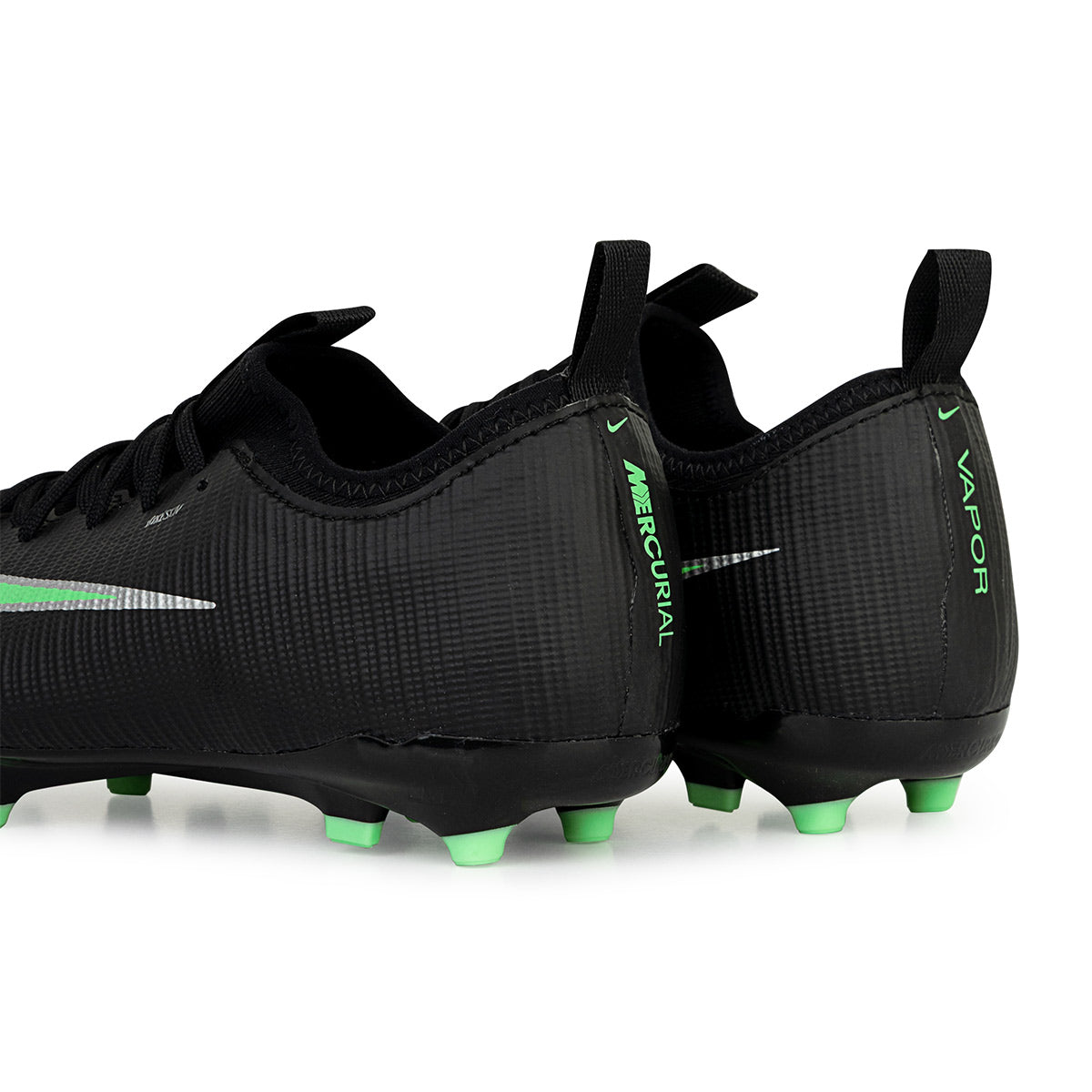 NIKE JR MERCURIAL VAPOR 17 ACADEMY FG/MG - BLACK/ILLUSION GREEN/BLACK