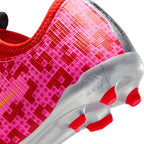 NIKE JR MERCURIAL VAPOR 17 ACADEMY X LEGO FG/MG - RUSH RED/UNIVERSITY GOLD/METALLIC SILVER