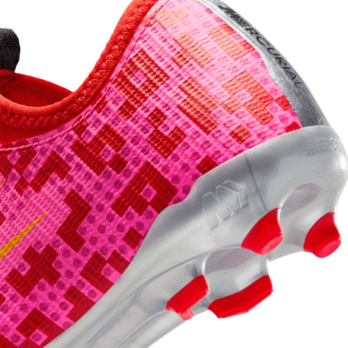 NIKE JR MERCURIAL VAPOR 17 ACADEMY X LEGO FG/MG - RUSH RED/UNIVERSITY GOLD/METALLIC SILVER
