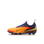 NIKE JR PHANTOM 6 LOW ACADEMY ERLING HAALAND FG/MG - LASER ORANGE/LEMON VENOM/BLUE VOID