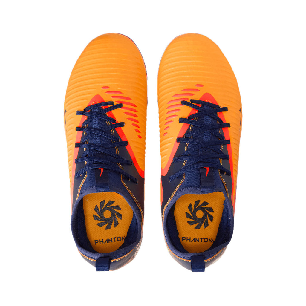 NIKE JR PHANTOM 6 LOW ACADEMY ERLING HAALAND FG/MG - LASER ORANGE/LEMON VENOM/BLUE VOID