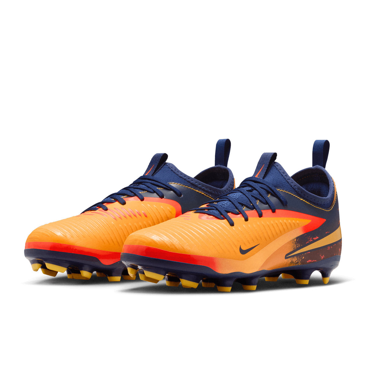 NIKE JR PHANTOM 6 LOW ACADEMY ERLING HAALAND FG/MG - LASER ORANGE/LEMON VENOM/BLUE VOID