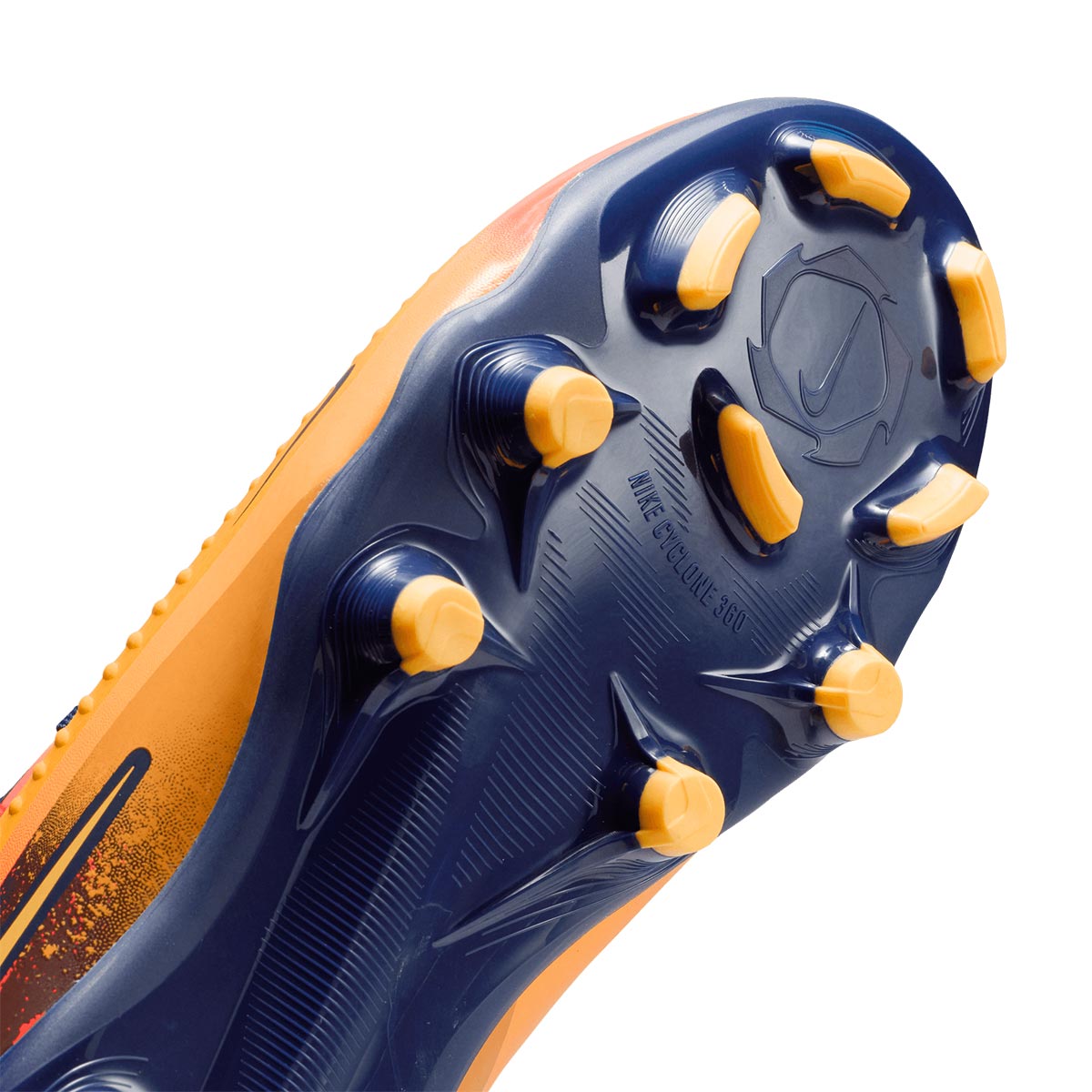 NIKE JR PHANTOM 6 LOW ACADEMY ERLING HAALAND FG/MG - LASER ORANGE/LEMON VENOM/BLUE VOID
