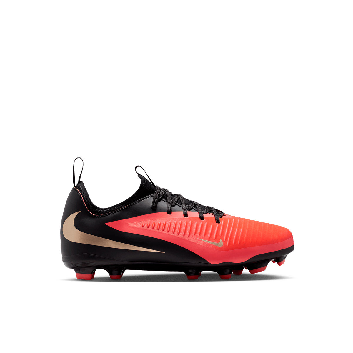 NIKE JR PHANTOM 6 LOW ACADEMY FG/MG - BRIGHT CRIMSON/BLACK/BRIGHT CRIMSON
