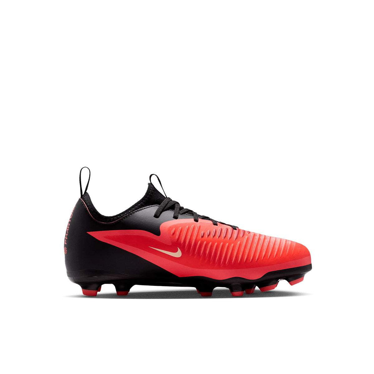 NIKE JR PHANTOM 6 LOW ACADEMY FG/MG - BRIGHT CRIMSON/BLACK/BRIGHT CRIMSON