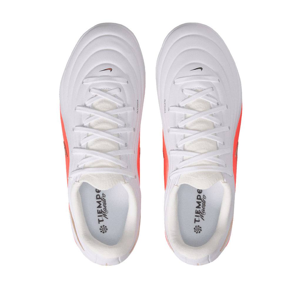 NIKE JR TIEMPO MAESTRO ACADEMY FG/MG - WHITE/BLUR/BRIGHT CRIMSON