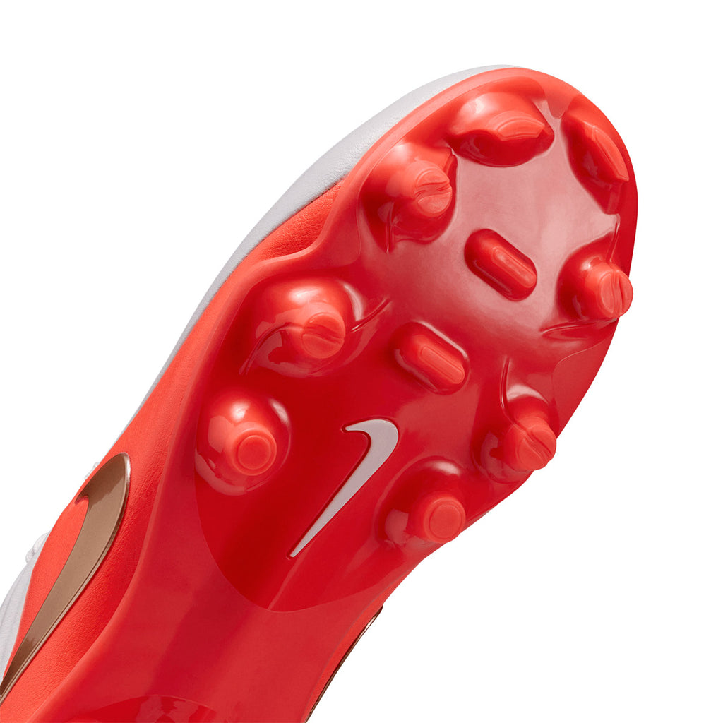 NIKE JR TIEMPO MAESTRO ACADEMY FG/MG - WHITE/BLUR/BRIGHT CRIMSON