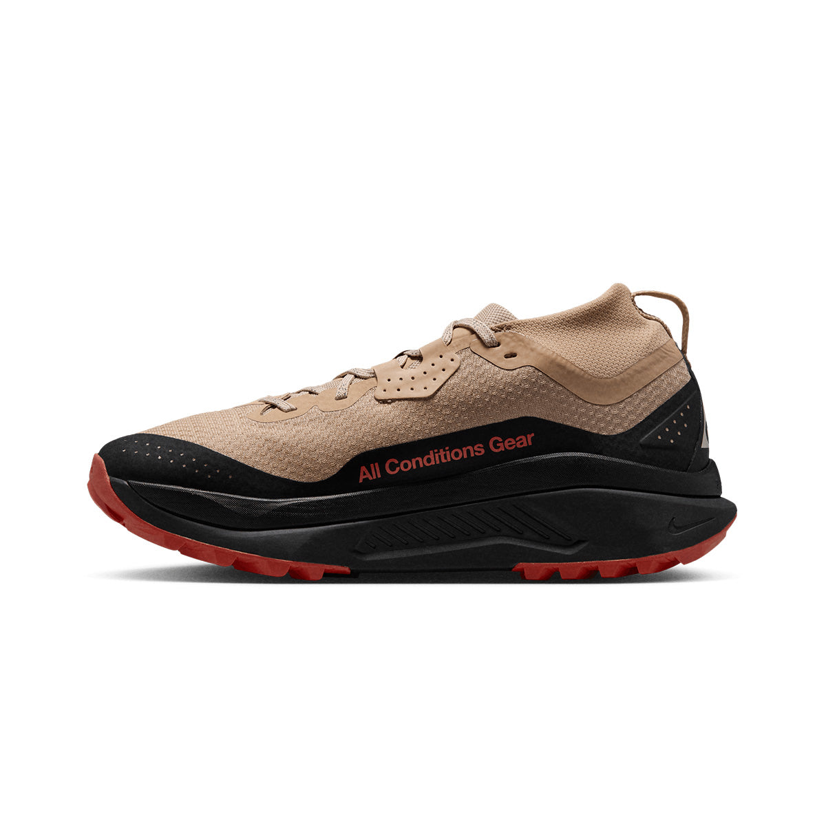 NIKE MEN ACG ZEGAMA TRAIL GORE TEX - LINEN/PUREPLATINUM/BLACK/LTCRIMSON