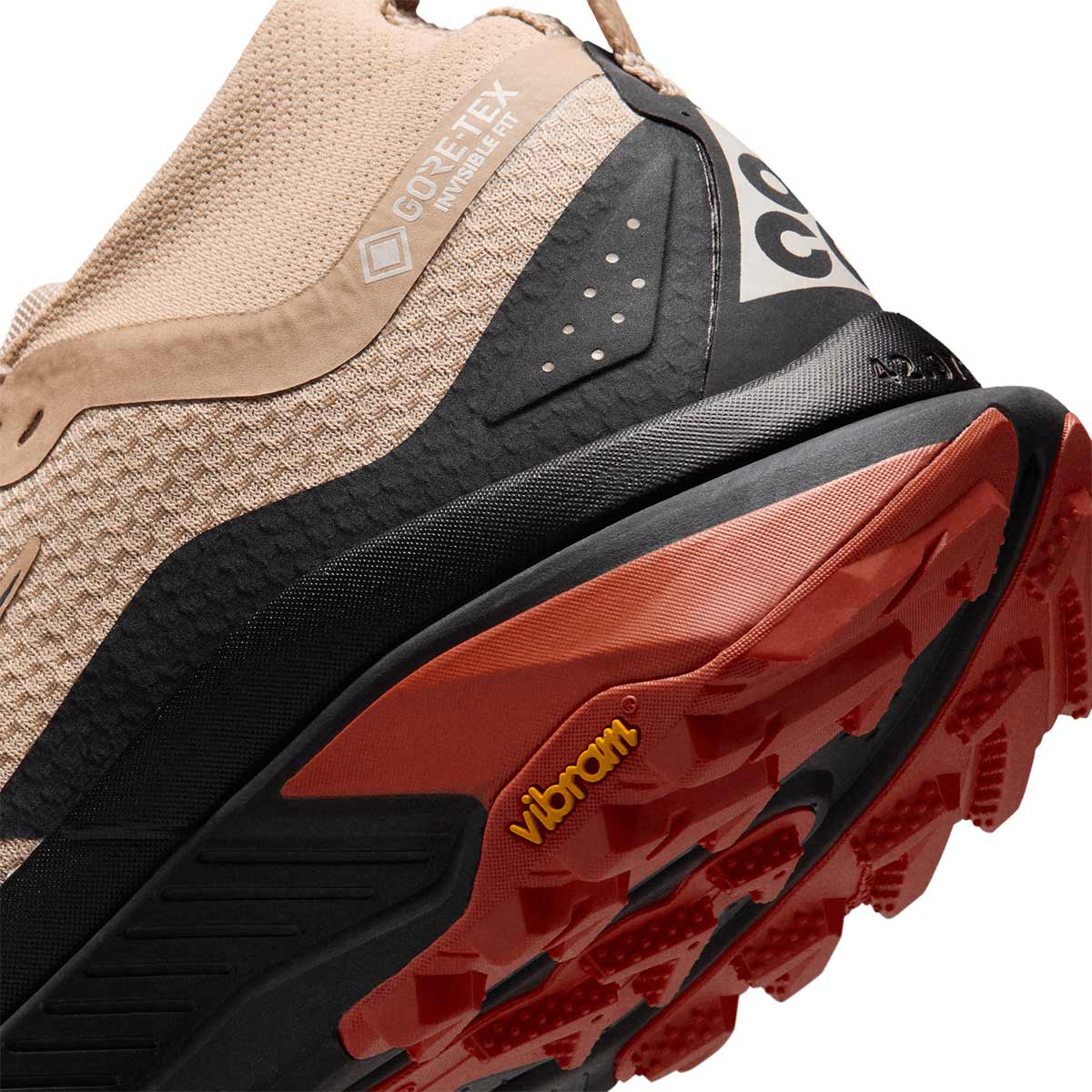 NIKE MEN ACG ZEGAMA TRAIL GORE TEX - LINEN/PUREPLATINUM/BLACK/LTCRIMSON