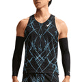 NIKE MEN AEROSWIFT SINGLET AOP - BLACK/BLACK