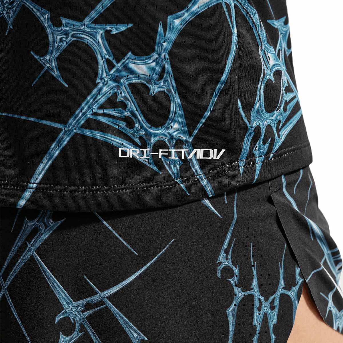 NIKE MEN AEROSWIFT SINGLET AOP - BLACK/BLACK