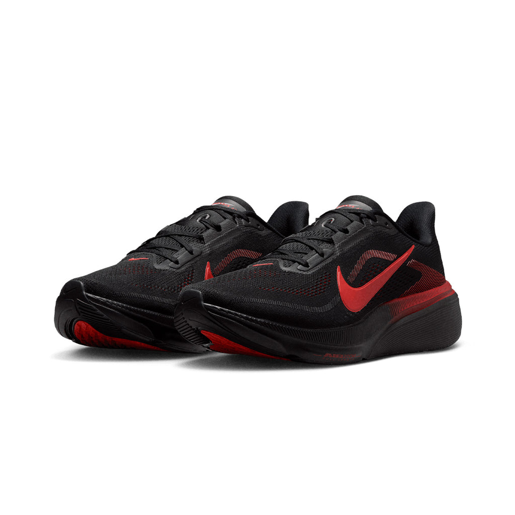 NIKE MEN AIR ZOOM PEGASUS 42 - BLACK/BRIGHTCRIMSON/UNIVERSITYRED