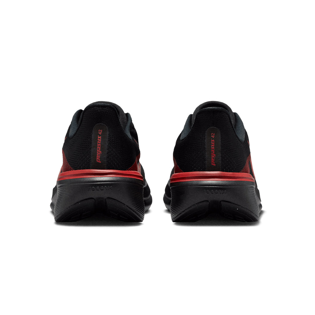 NIKE MEN AIR ZOOM PEGASUS 42 - BLACK/BRIGHTCRIMSON/UNIVERSITYRED