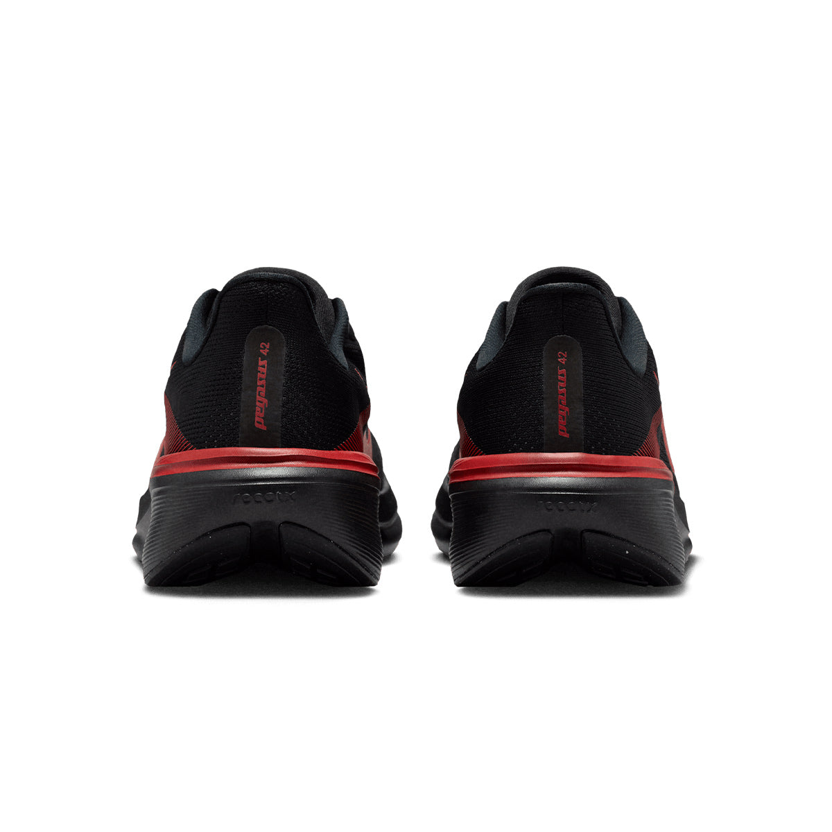 NIKE MEN AIR ZOOM PEGASUS 42 - BLACK/BRIGHTCRIMSON/UNIVERSITYRED