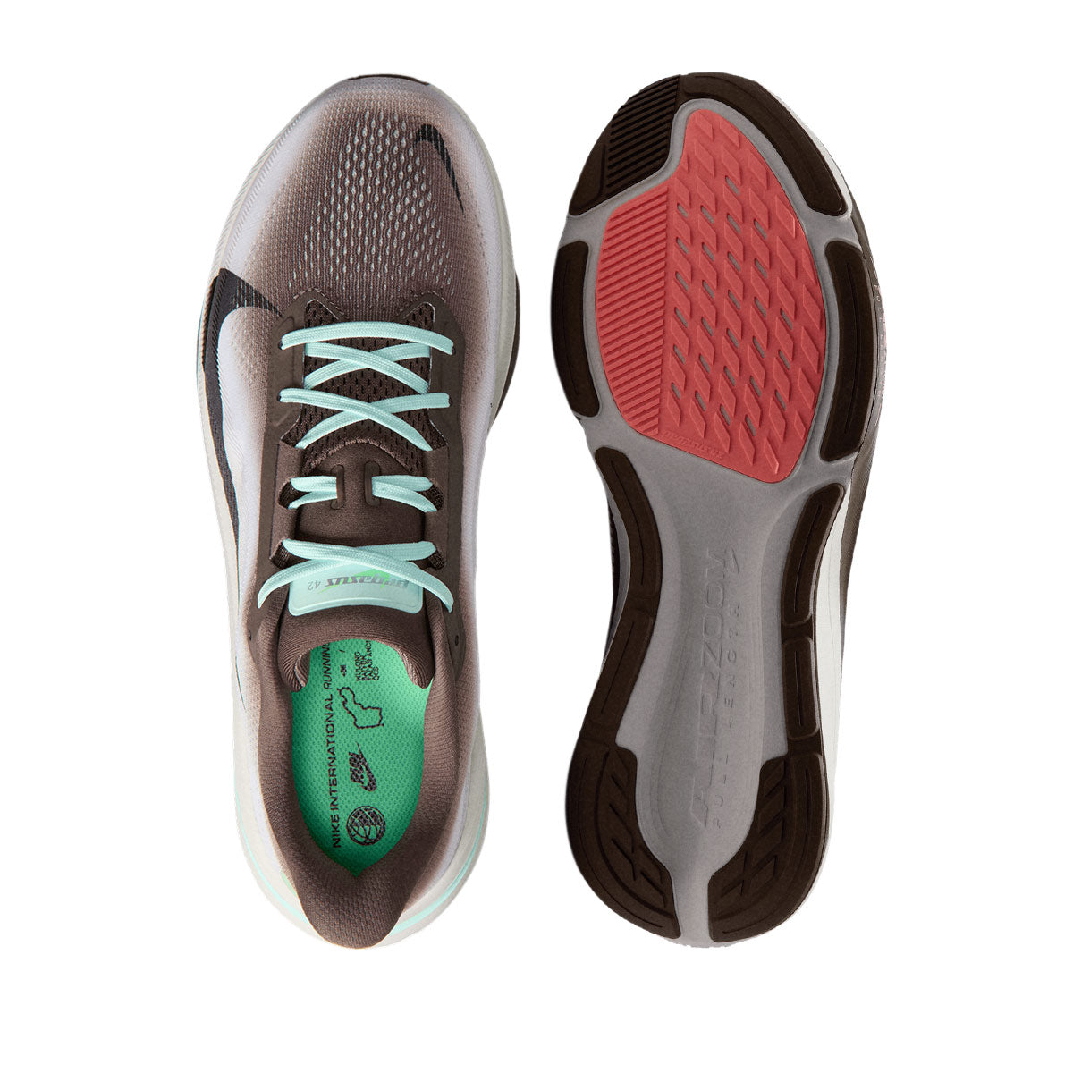 NIKE MEN AIR ZOOM PEGASUS 42 - IRONSTONE/BLACK/SEAGLASS/ARCTICGREEN