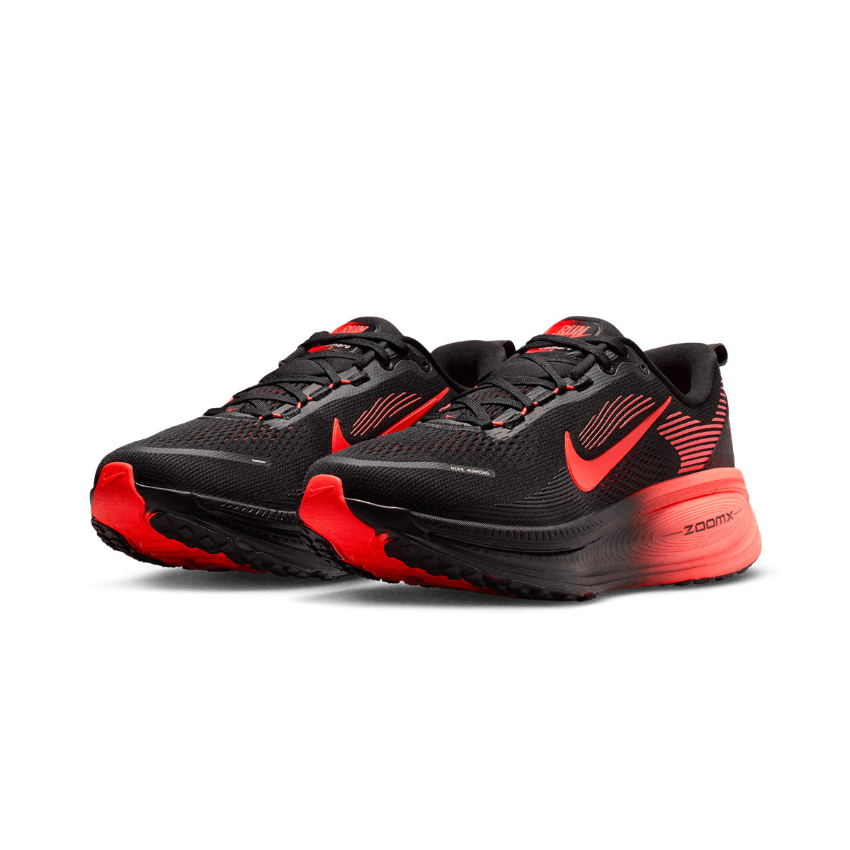 NIKE MEN VOMERO 18 - BLACK/BRIGHTCRIMSON/UNIVERSITYRED