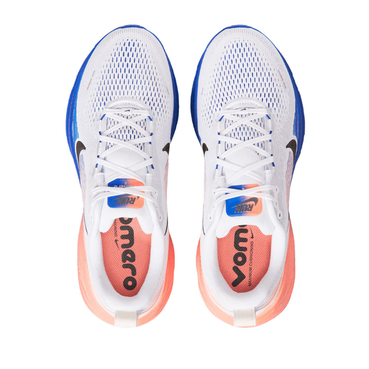 NIKE MEN VOMERO 18 - WHITE/BLACK/RACERBLUE/ATOMICPINK